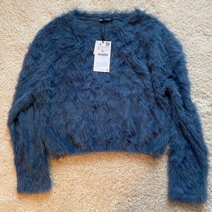 NWT furry Zara sweater